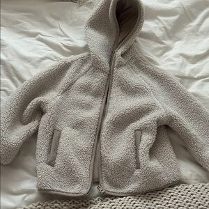 Zara Cream Sherpa Jacket